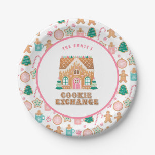 Gingerbread House   Cookie Exchange Personalisiert Pappteller