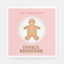 Gingerbread House | Cookie Exchange Personalisiert Serviette