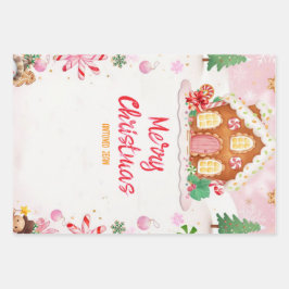 Gingerbread House Decorating Party Geschenkpapier Set