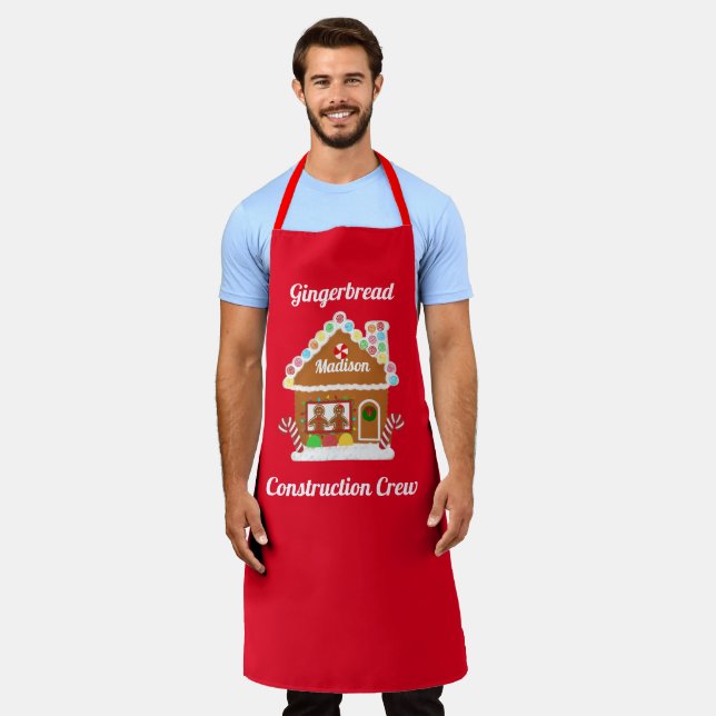 Gingerbread House Decoration Party - Grosses Schürze (Getragen)