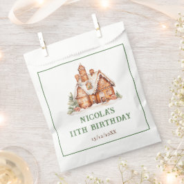 Gingerbread House Dekorieren Geburtstagsparty Geschenktütchen