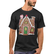 Gingerbread House Design T - Shirt