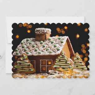 Gingerbread House Einladung