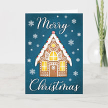 Gingerbread House Frohe Weihnachtsgrüße