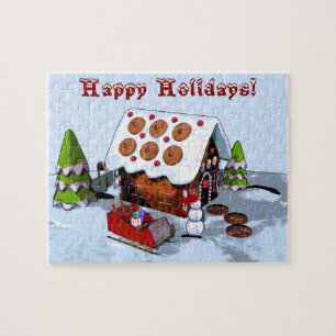 Gingerbread House Holiday Puzzles
