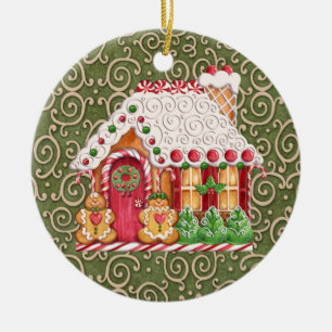 Gingerbread House Keramikornament