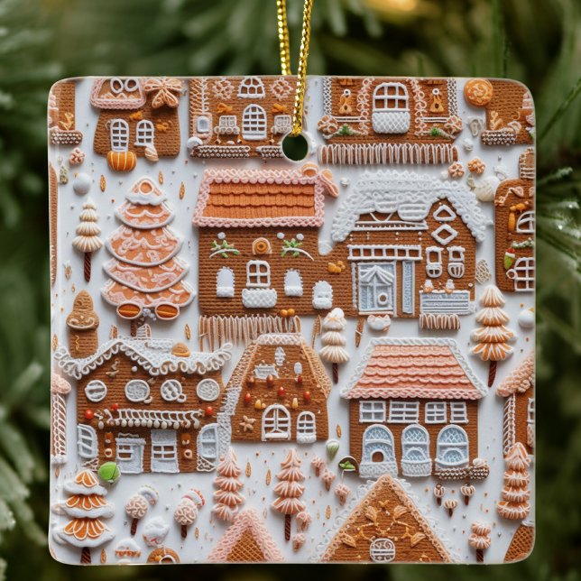 Gingerbread House Keramikornament (Von Creator hochgeladen)