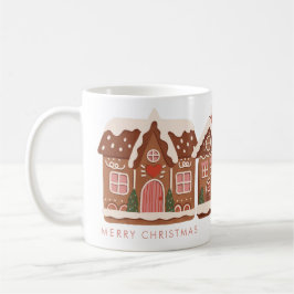 Gingerbread House Moderne frohe Weihnachten Kaffeetasse