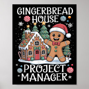 Gingerbread House Projektleiter Dekorieren von Bak Poster