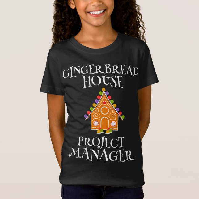 Gingerbread House Projektleiter Dekorieren von Bak T-Shirt (Vorderseite)
