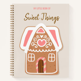 Gingerbread House Recipe Notebook Notizbuch