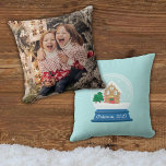 GINGERBREAD HOUSE SNOW GLOBE KISSEN<br><div class="desc">Niedliches Lebkuchenhaus in einer Schneekugel für die perfekte Weihnachtserinnerung</div>