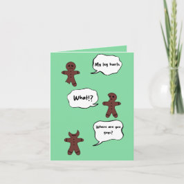 Gingerbread kerst karte