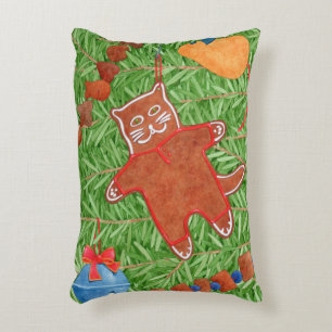GINGERBREAD KITTY Accent Kissen