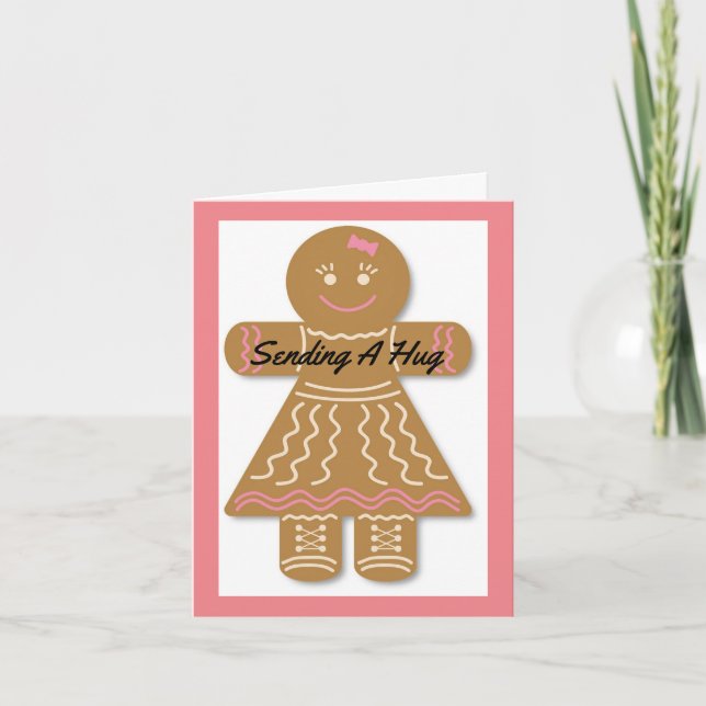 Gingerbread Lady Danke-Card Dankeskarte (Vorderseite)