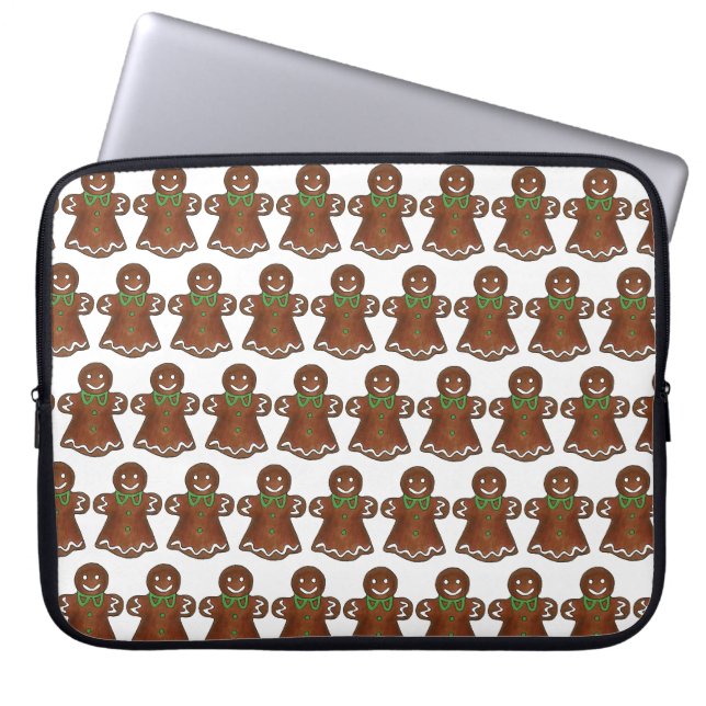 Gingerbread Lady Woman Weihnachtskeks Laptopschutzhülle (Vorderseite)