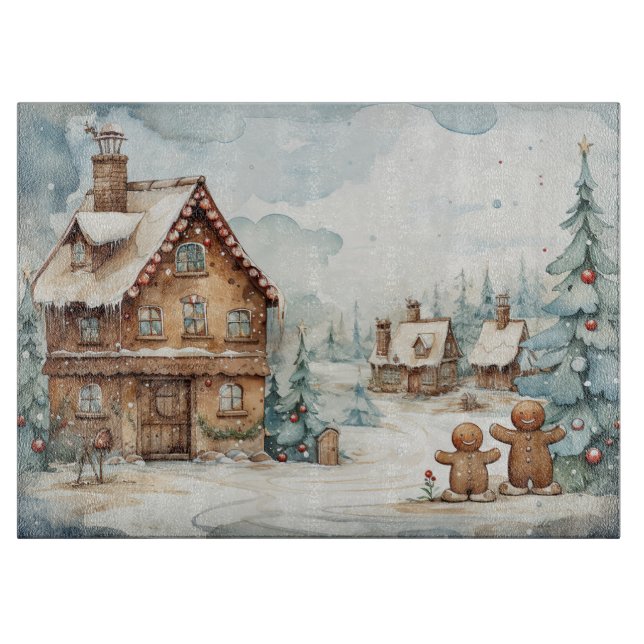 Gingerbread Man #12 Kitchen Cutting Board Schneidebrett (Vorderseite)