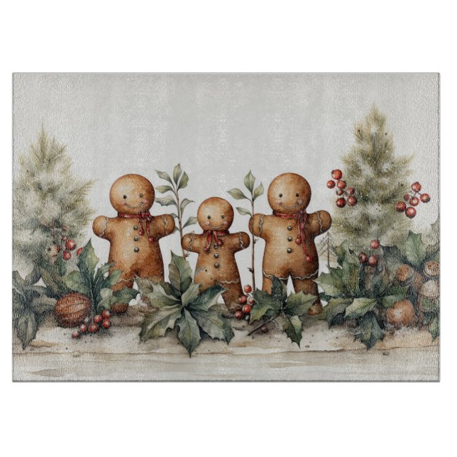 Gingerbread Man #15 Kitchen Cutting Board Schneidebrett (Vorderseite)