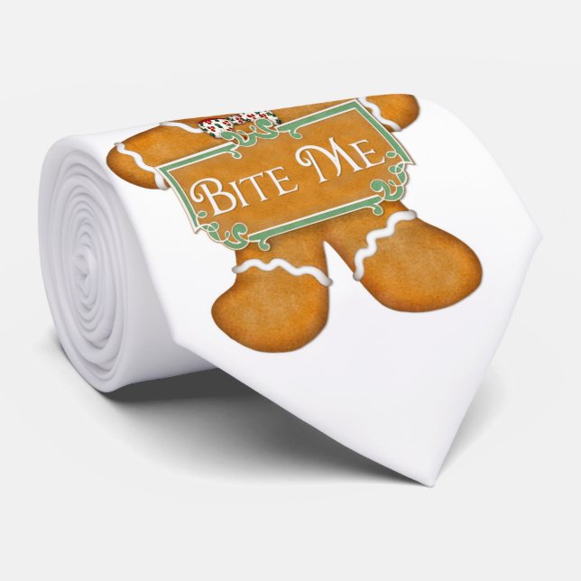 Gingerbread Man 2 - Bite Me Krawatte (Gerollt)