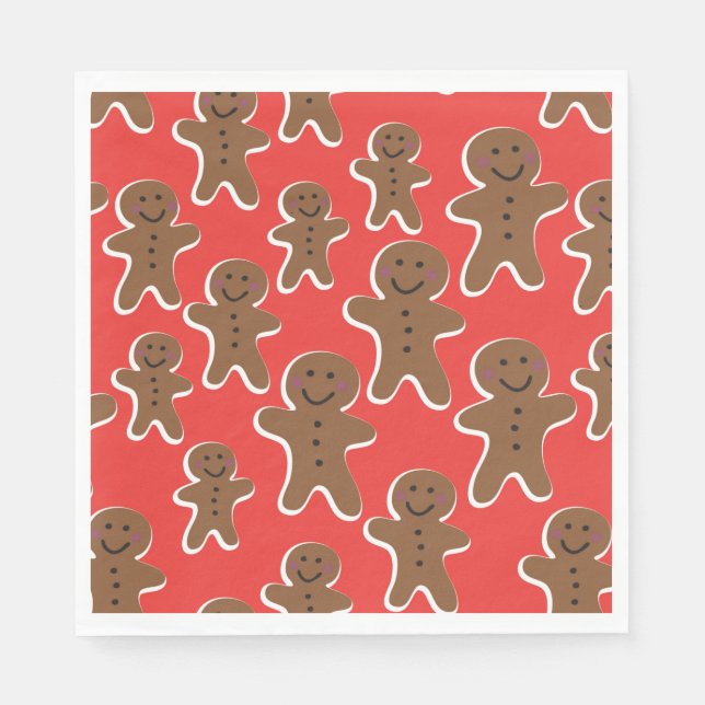 GINGERBREAD MAN ANSAMMLUNG PAPIER NAPKINS SERVIETTE (Vorderseite)