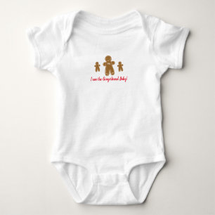 Gingerbread Man Baby Personalisiert Name Holiday Strampler