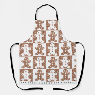 Gingerbread Man Benutzerdefinierter Text Schürze