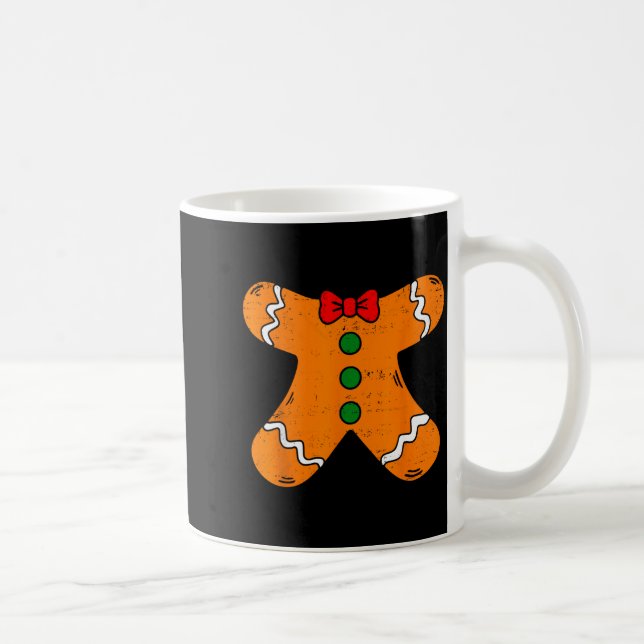 Gingerbread Man Body Costume For Halloween Or Chri Kaffeetasse (Rechts)