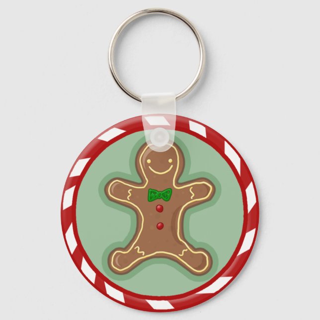 Gingerbread Man Candy Schlüsselanhänger (Vorderseite)