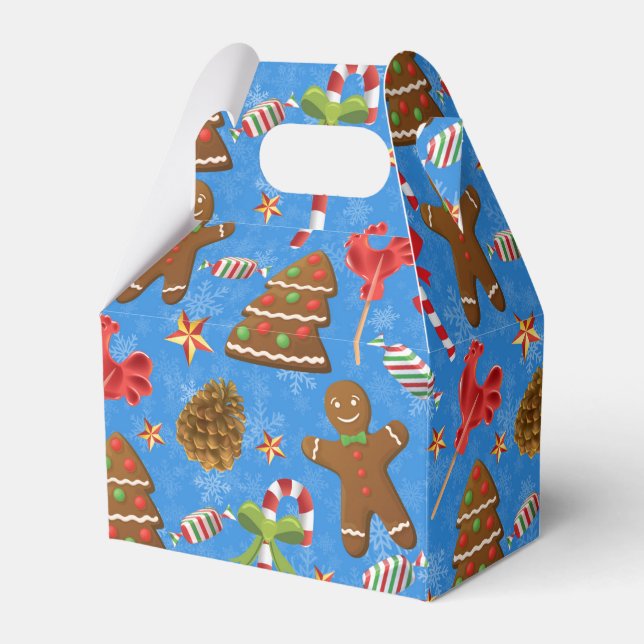 Gingerbread Man, Candy und Lollipop Geschenkschachtel (Vorderseite)