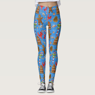Gingerbread Man, Candy und Lollipop Leggings