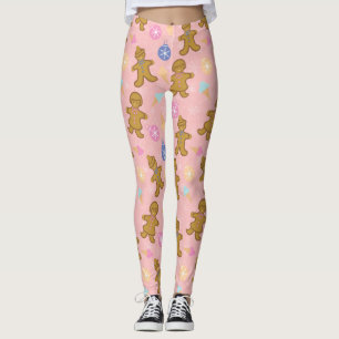 Gingerbread Man, Christmas balls Leggings