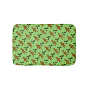 Gingerbread Man Christmas Bath Mat Badematte