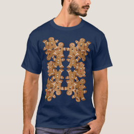 Gingerbread Man Christmas Cookie Holiday Baking T-Shirt
