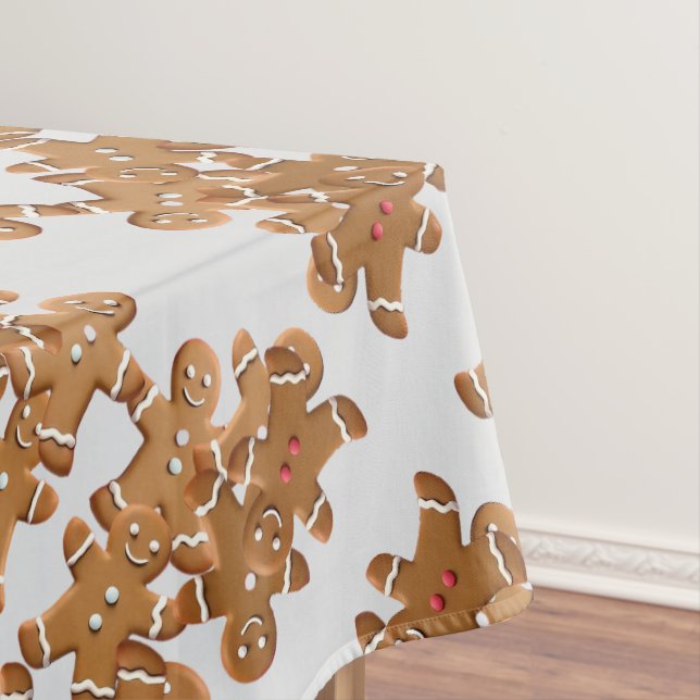 Gingerbread Man Christmas Cookie Holiday Baking  Tischdecke (Beispiel)