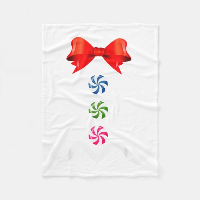 Gingerbread Man Christmas Costume Cookie Baking  Fleecedecke (Vorderseite)