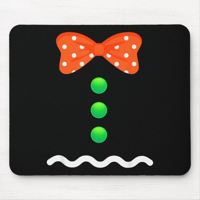 Gingerbread Man Christmas Costume For Kids &amp; A Mousepad (Vorne)