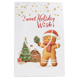Gingerbread man Christmas Tree Mittlere Geschenktüte