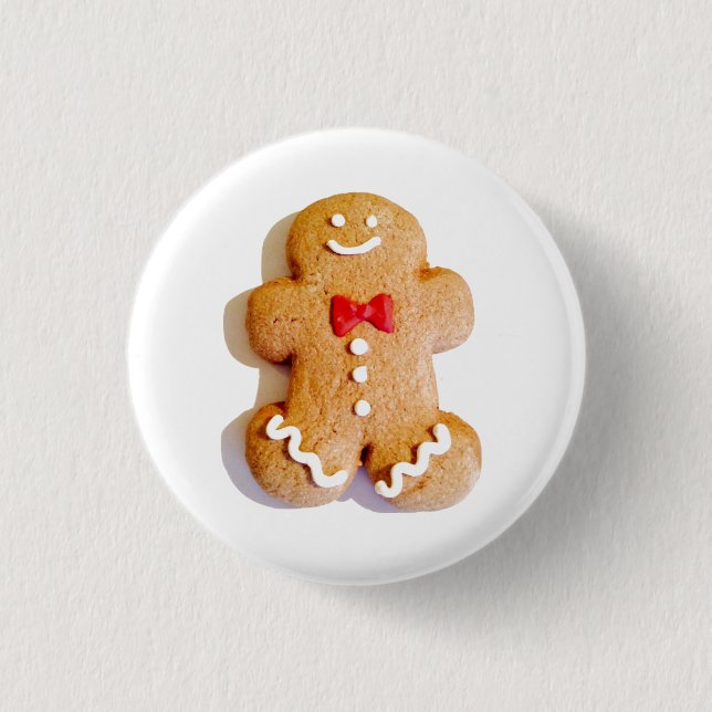Gingerbread Man Cookie 4Marie Button (Vorderseite)