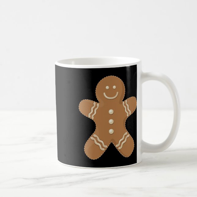Gingerbread Man Cookie Biscuit Futter Weihnachten Kaffeetasse (Rechts)
