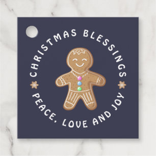 Gingerbread Man Cookie Segen Frieden Liebe Freude Geschenkanhänger