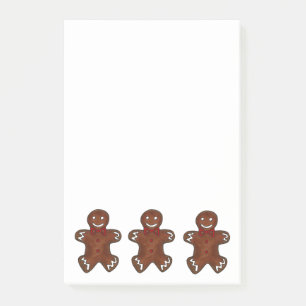 Gingerbread Man Cookie Weihnachten Post-its Post-it Klebezettel