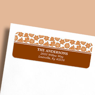 Gingerbread Man Cookies Niedliche Weihnachtsadress