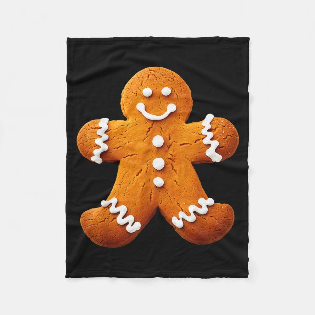 Gingerbread Man Costume Funny Halloween Christmas  Fleecedecke (Vorderseite)
