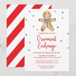 Gingerbread man - Exchange-Party Einladung