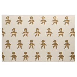 Gingerbread Man Fabric Stoff
