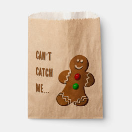 Gingerbread Man Favor Bag Geschenktütchen