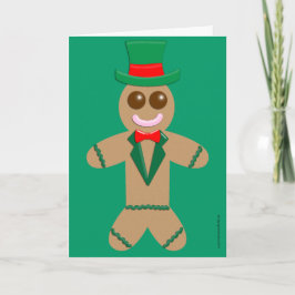 Gingerbread Man Feiertagskarte