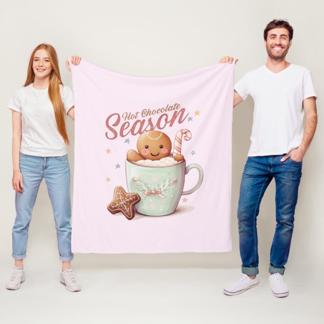 Gingerbread Man Fleecedecke (Beispiel)