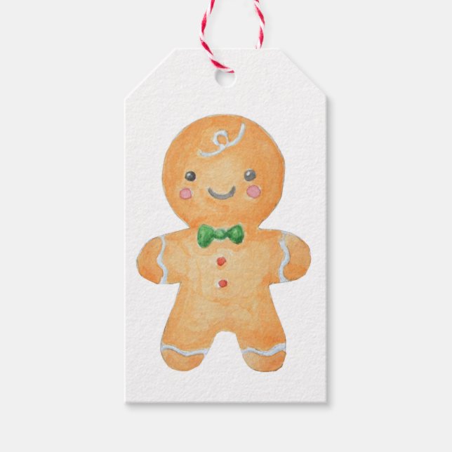 Gingerbread Man Geschenkanhänger (Vorderseite)