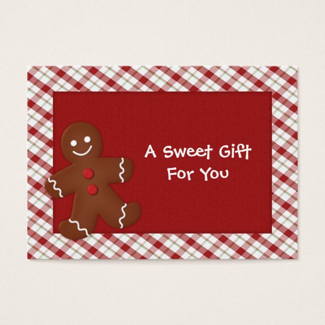 Gingerbread Man Gift Tags (Vorderseite)